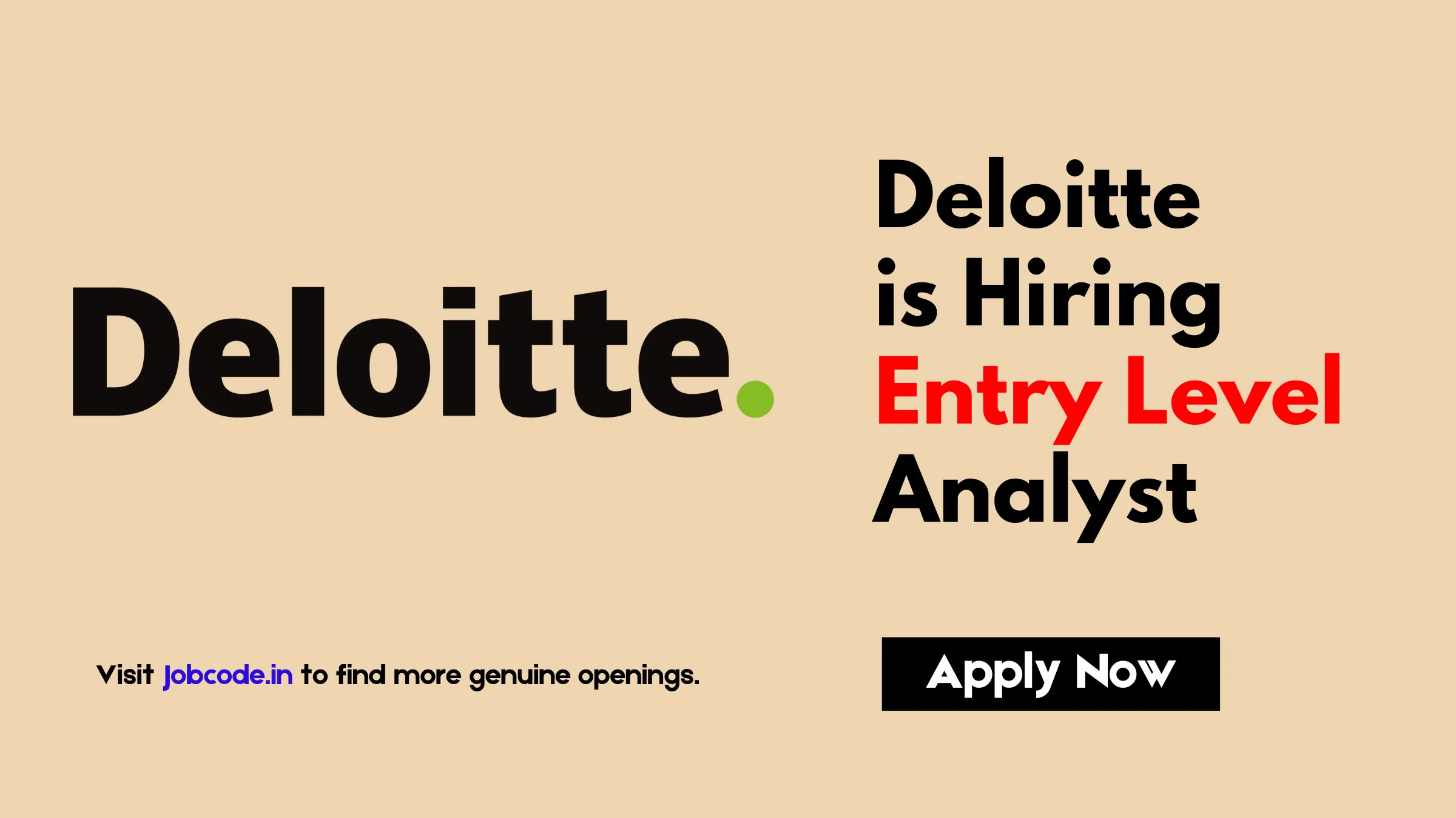 Deloitte Associate Analyst Job
