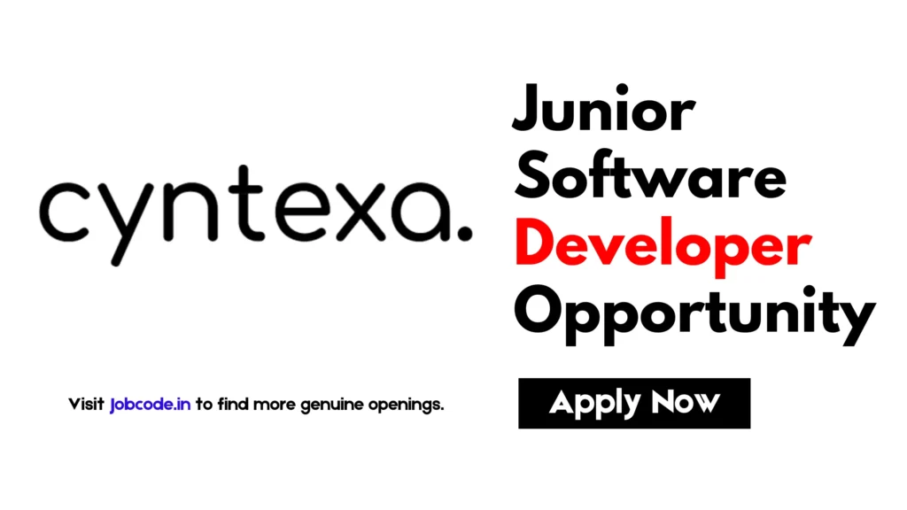 Junior Software Developer Opportunity for Freshers Apply Now - Jobcode