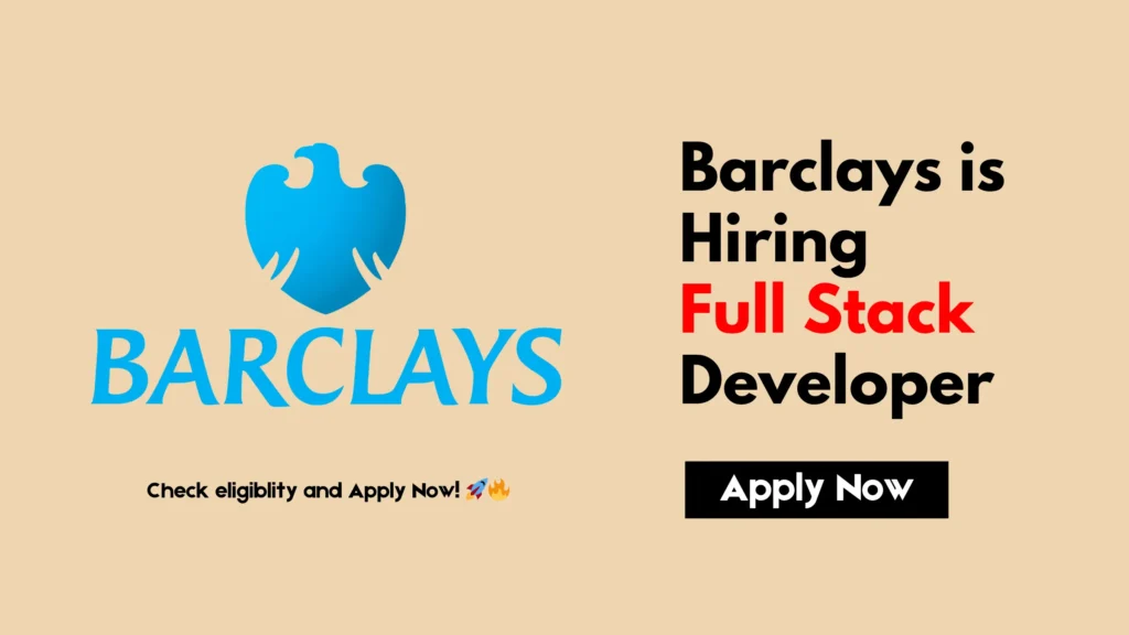 Full Stack Developer Job In Pune At Barclays Apply Now Jobcode