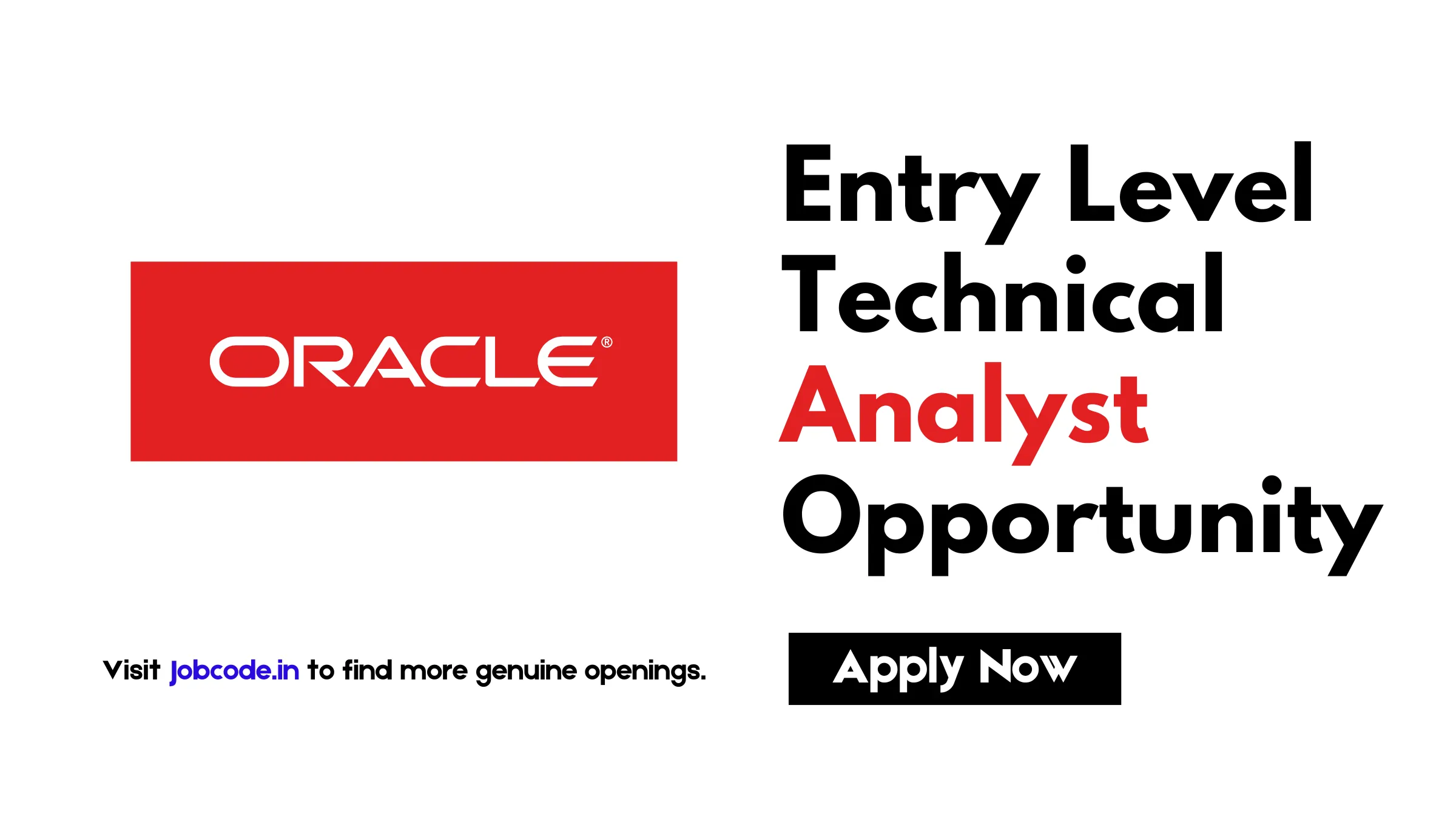 Entry Level Technical Analyst Job