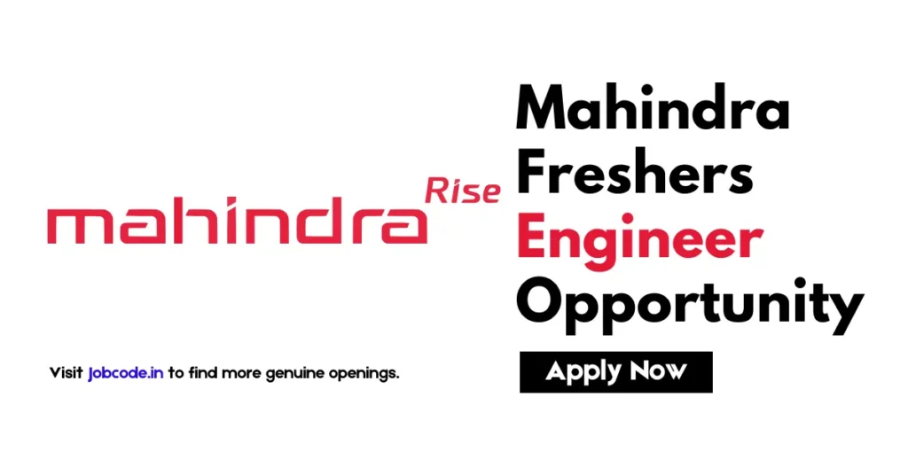 Mahindra Freshers Engineer