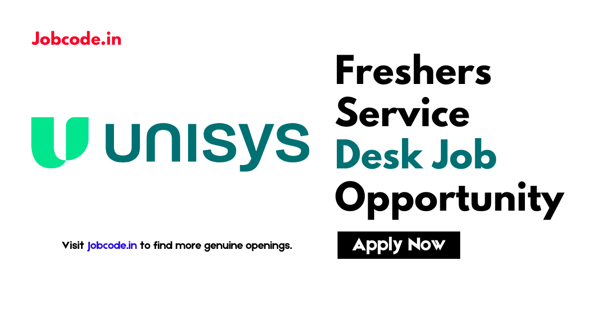 Freshers Service Desk Job