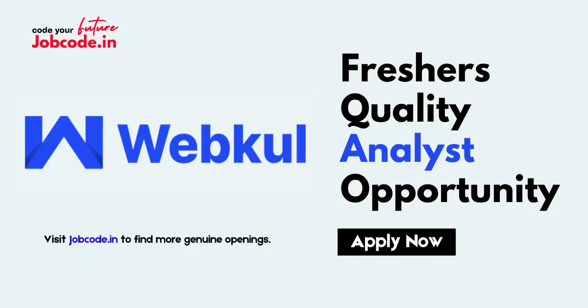 Freshers Quality Analyst
