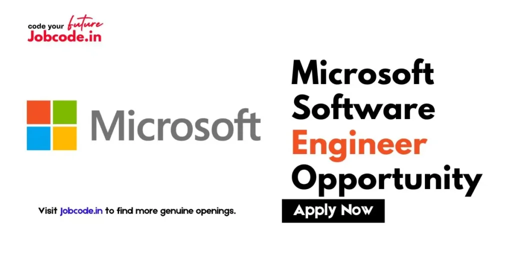 Software Engineer Job Opportunity at Microsoft – Apply Now