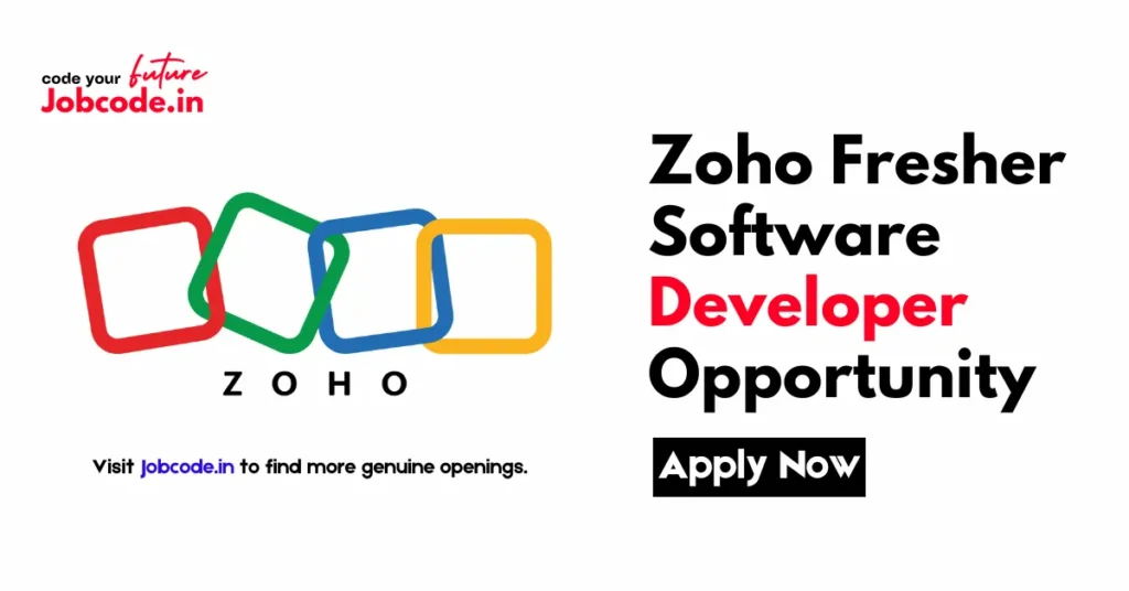 Zoho Fresher Software Developer