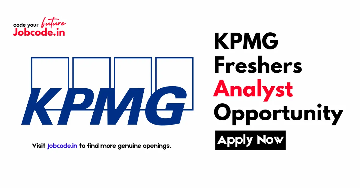 KPMG Freshers Analyst