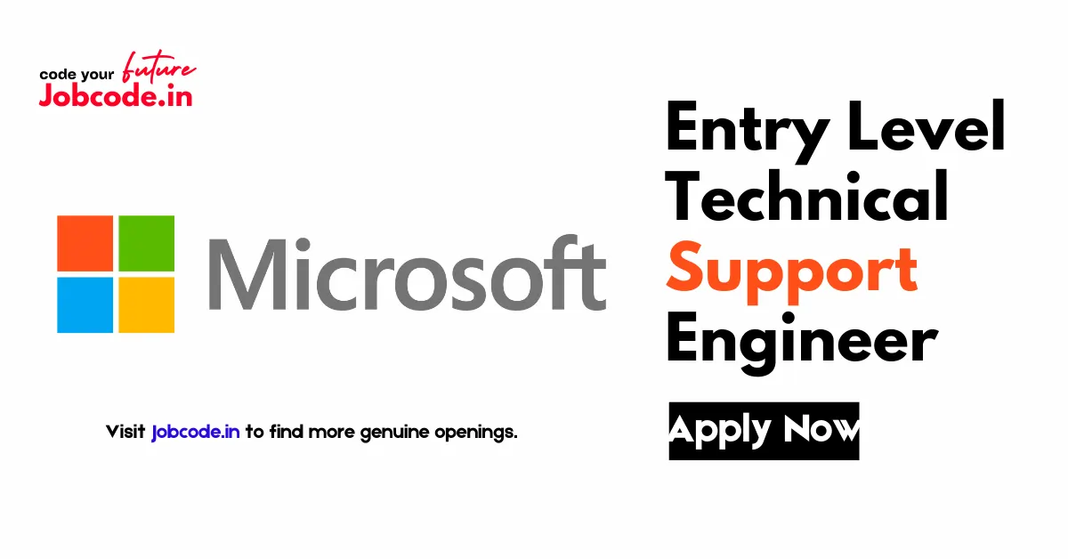 Microsoft Entry Level Technical Support Engineer