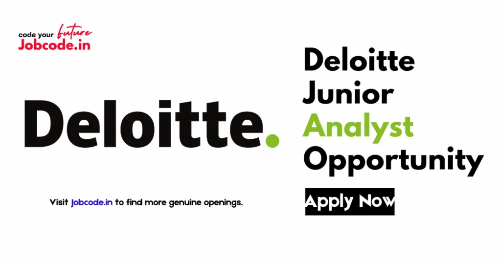 Deloitte Junior Analyst