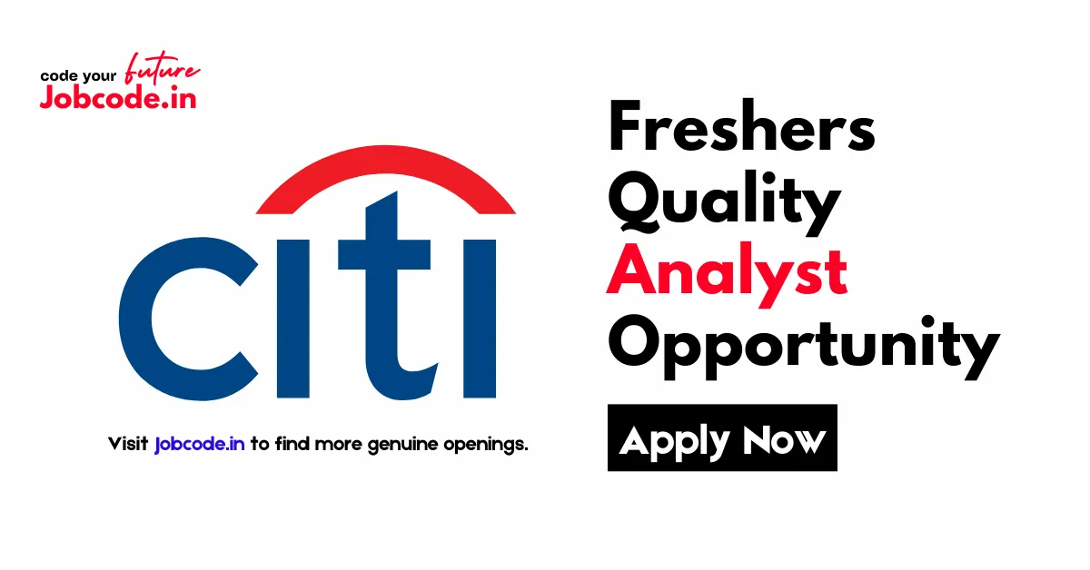 Freshers Quality Analyst