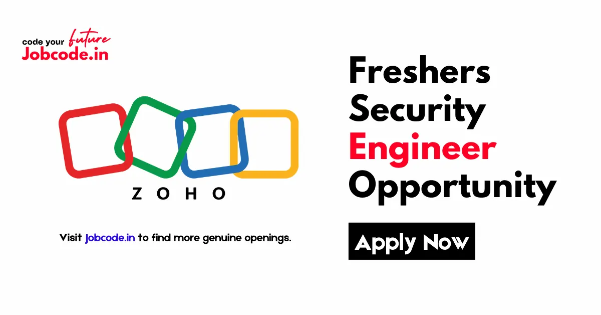 Zoho Freshers Security Engineer