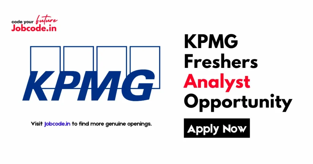KPMG Freshers Analyst