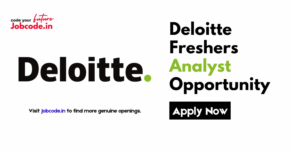 Deloitte Freshers Analyst