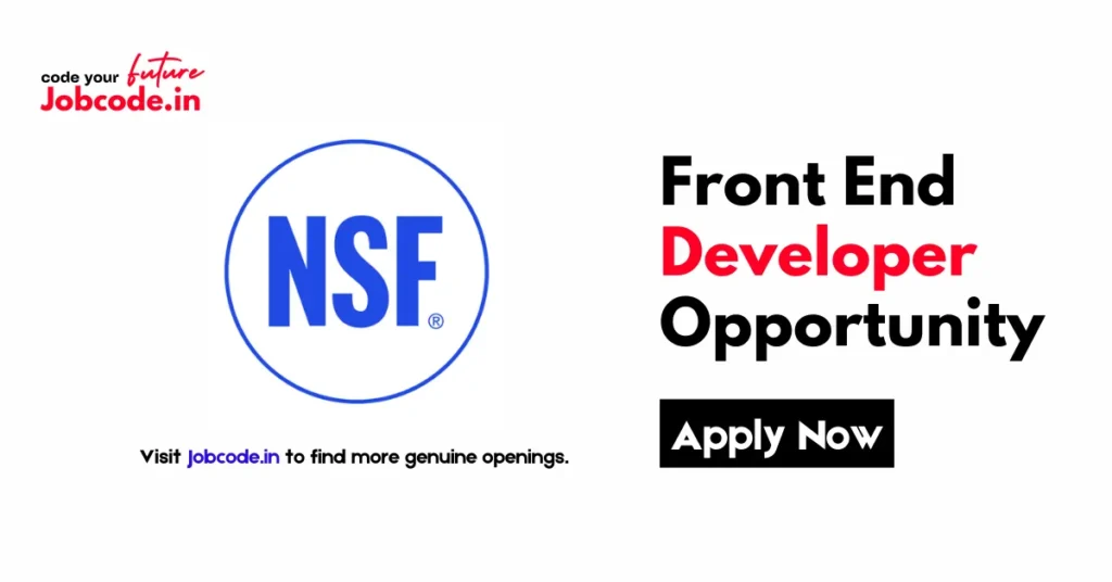 Front End Developer Opportunity