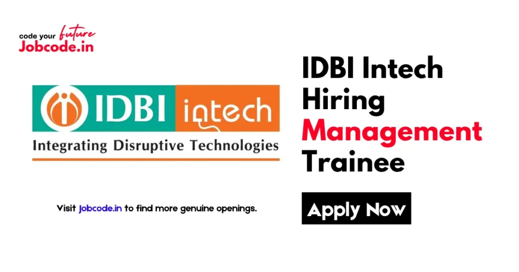 IDBI Intech Hiring Management Trainee