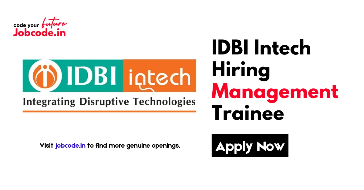 IDBI Intech Hiring Management Trainee