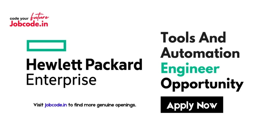 Tools And Automation Engineer