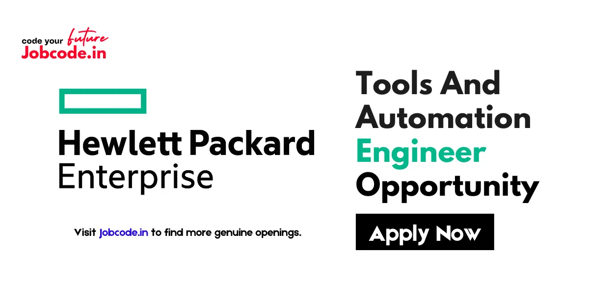 Tools And Automation Engineer