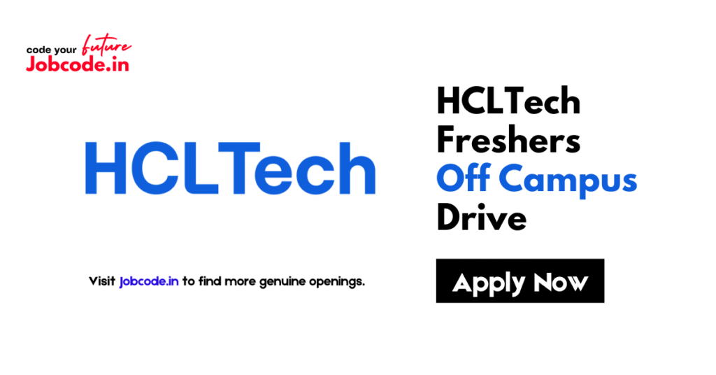 HCLTech Freshers Off Campus Drive