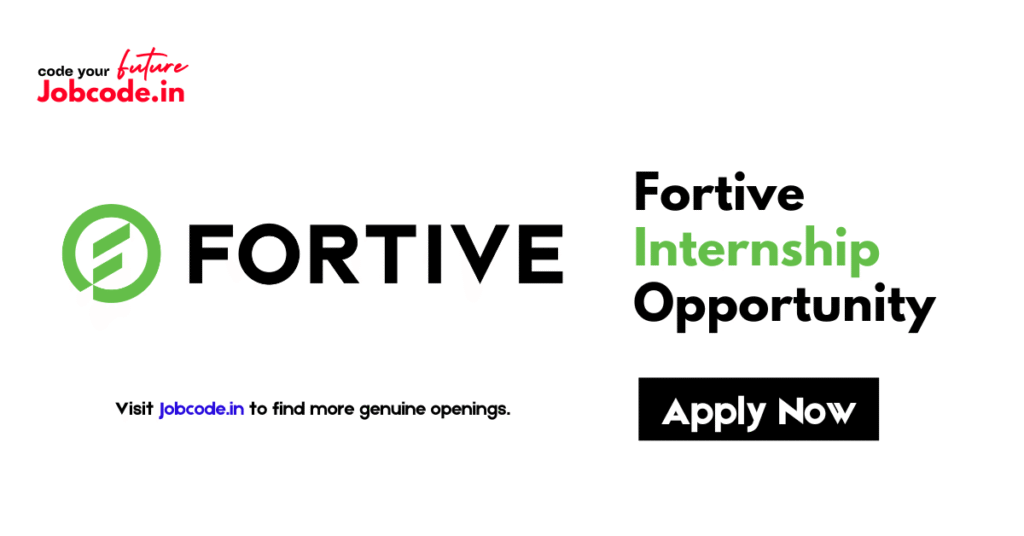 Fortive Internship