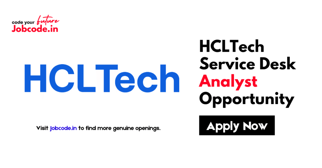 HCLTech Service Desk Analyst