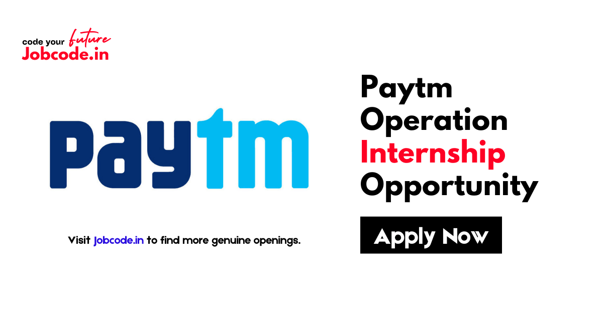 Paytm Operation Internship