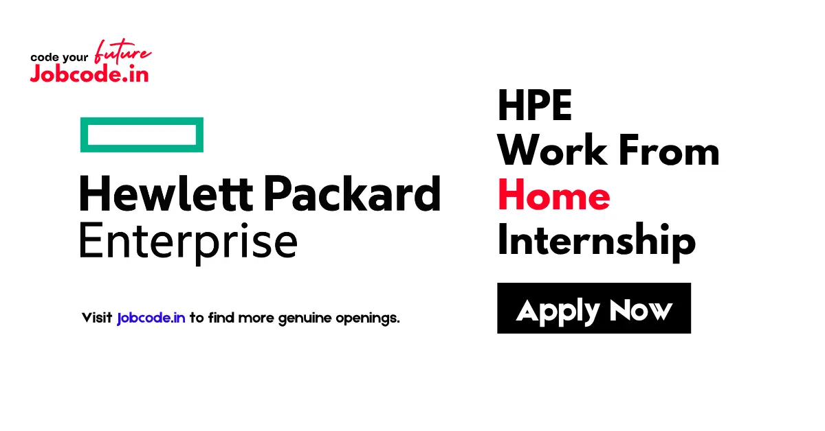 HPE Work From Home Internship