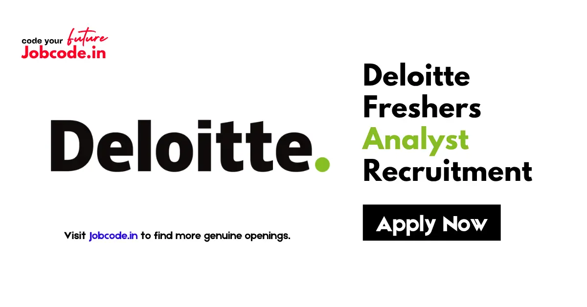 Deloitte Freshers Analyst – Process Mining Analyst Kolkata Recruitment ...