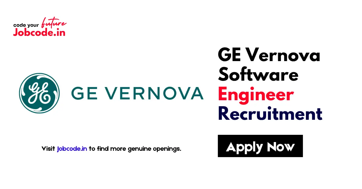 GE Vernova Hiring Software Engineer 2026 – Software Engineer Job - Jobcode